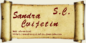 Sandra Cvijetin vizit kartica
